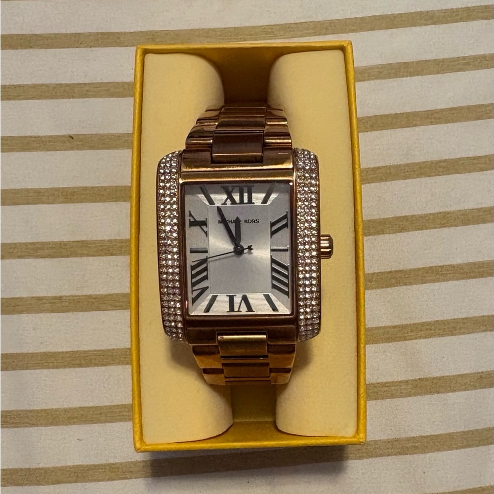 Michael Kors Women's Gold-tone Stainless Steel Emery Bracelet Watch